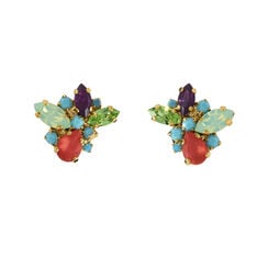Neo Victoriana cluster stud earrings by VICKISARGE