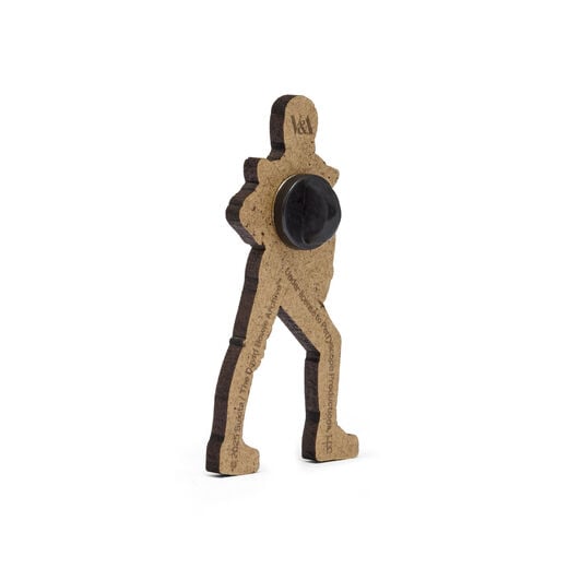 David Bowie Ziggy Stardust wooden pin badge