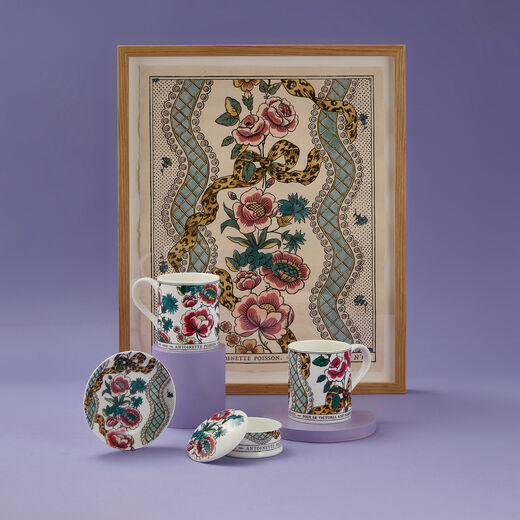 Ruban Bouquet et Perles trinket plate